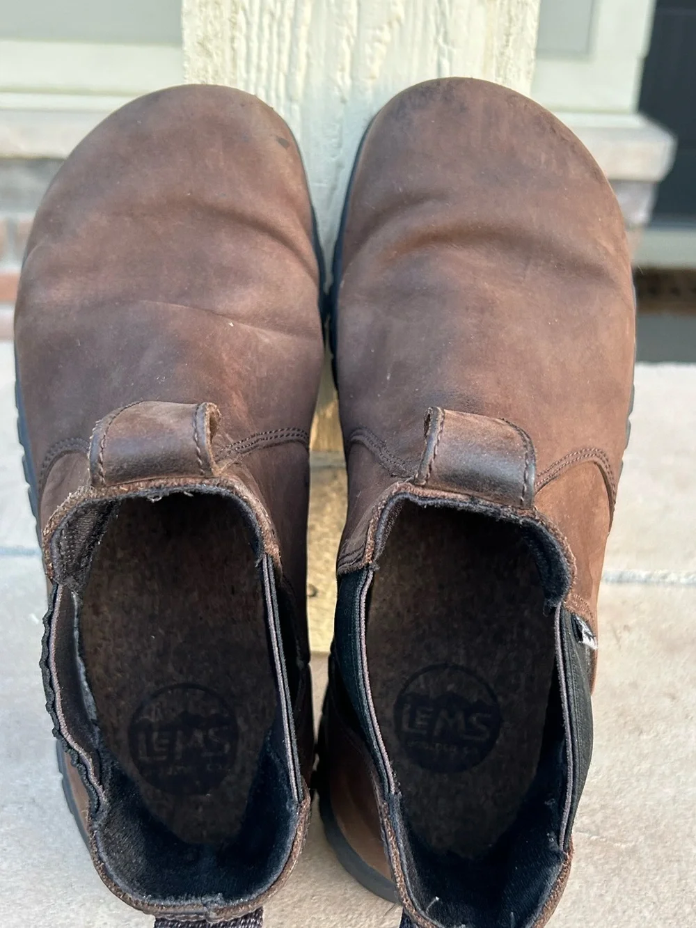 Unisex LEMS (Boulder, Col) Leather Chelsea Minimalist Barefoot Boots M 9 W 10.5